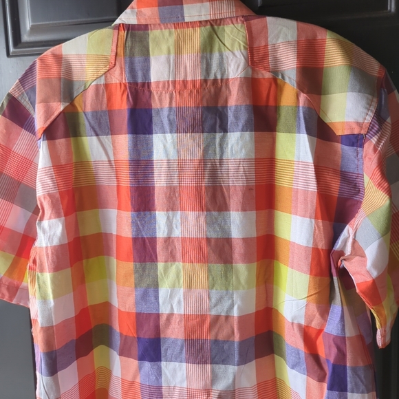 Evolution In Design Fine Quality Shirt Double Button Pockets Mens 2XL Plaid - Picture 10 of 10